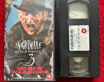 A Nightmare On Elm Street 3: Dream Warriors VHS Video (1987) Pes35061 / Horror Video Tape / Horror Video / Vintage VHS / Freddy Krueger