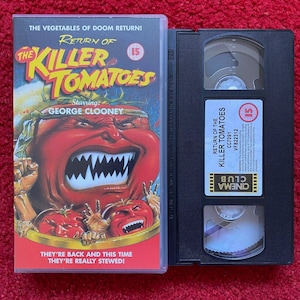 Return Of The Killer Tomatoes VHS Video (1988) Cc7091 / Horror Video Tape / Horror Video / Vintage VHS / Horror VHS