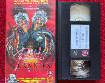 Rabid Grannies VHS Video (1988) Wd1011 / Horror Video Tape / Horror Video / Vintage VHS