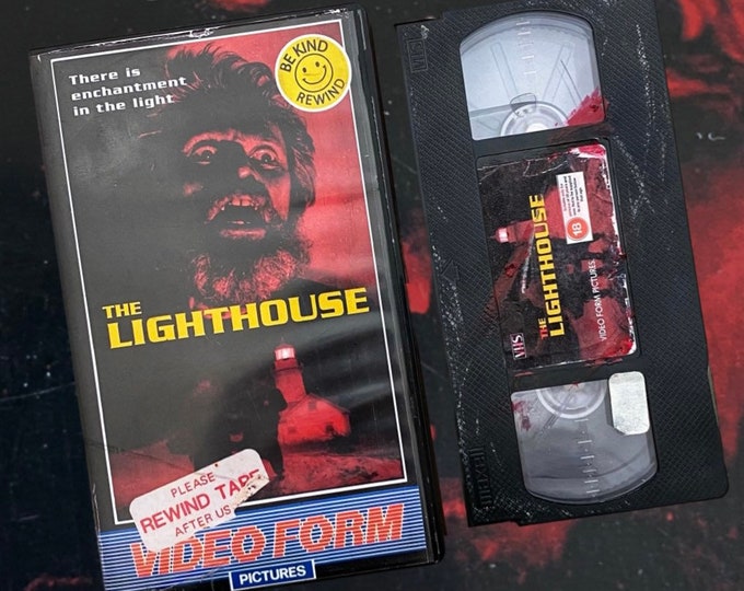 The Lighthouse VHS Prop Video / Robert Pattinson / Upcycled Videotape / Horror Art / Retro VHS Box / Horror Gift / Horror Video