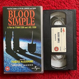 Blood Simple VHS Video (1983) 534473 / Horror VHS Video Tape / Horror Video / Vintage VHS / Coen Brothers