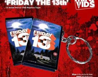 Friday the 13th: A New Beginning MiniVids Miniature Horror VHS / Keyring / Magnet / VHS Display / Horror Gift / Horror VHS / Horror Video