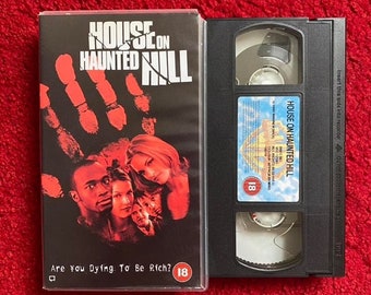 House on Haunted Hill VHS Video (1999) S018018 / Geoffrey Rush / Dark Castle / Horror VHS Video Tape / Horror Video / Vintage VHS