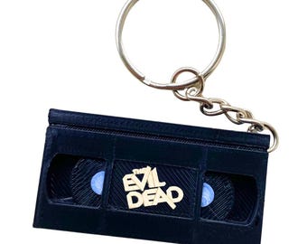 The Evil Dead Mini Horror VHS Keyring / Horror VHS Keyring / Horror Gift / Keyring Gift / Movie Keyring / Movie Gift / Sam Raimi