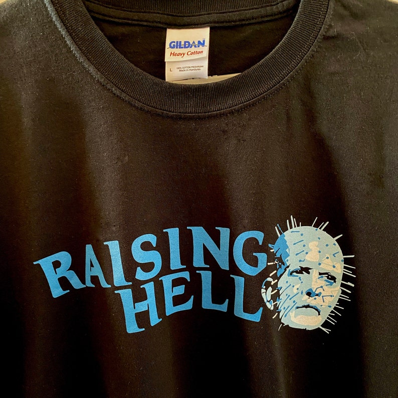 Hellraiser T-shirt / Free UK Delivery / Horror T-Shirt / Pinhead / Raising Hell / Pinhead Apparel / Hellraiser Apparel / Horror Gift