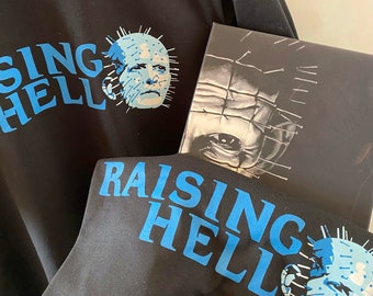 Hellraiser T-shirt / Horror T-Shirt / Pinhead / Raising Hell / Pinhead Apparel / Hellraiser Apparel / Horror Gift / Free Delivery