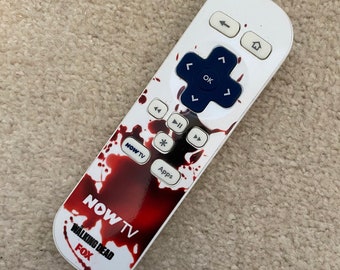 The Walking Dead / Now TV Remote Control / Free UK Delivery / Fox TV / Now / Zombie Remote / Blood