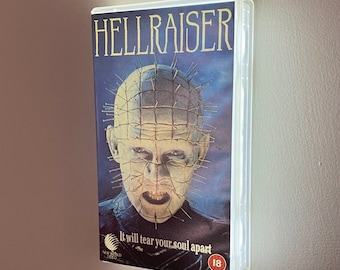 Hellraiser LED Light VHS / Movie Light / Horror Videotape / Horror Gift / Horror VHS / Video Case / Horror Video / Hellraiser / Pinhead