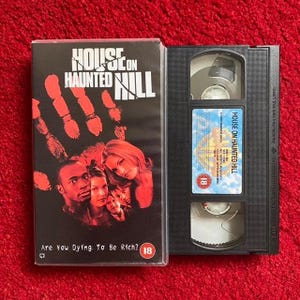 House on Haunted Hill VHS Video (1999) S018018 / Geoffrey Rush / Dark Castle / Horror VHS Video Tape / Horror Video / Vintage VHS