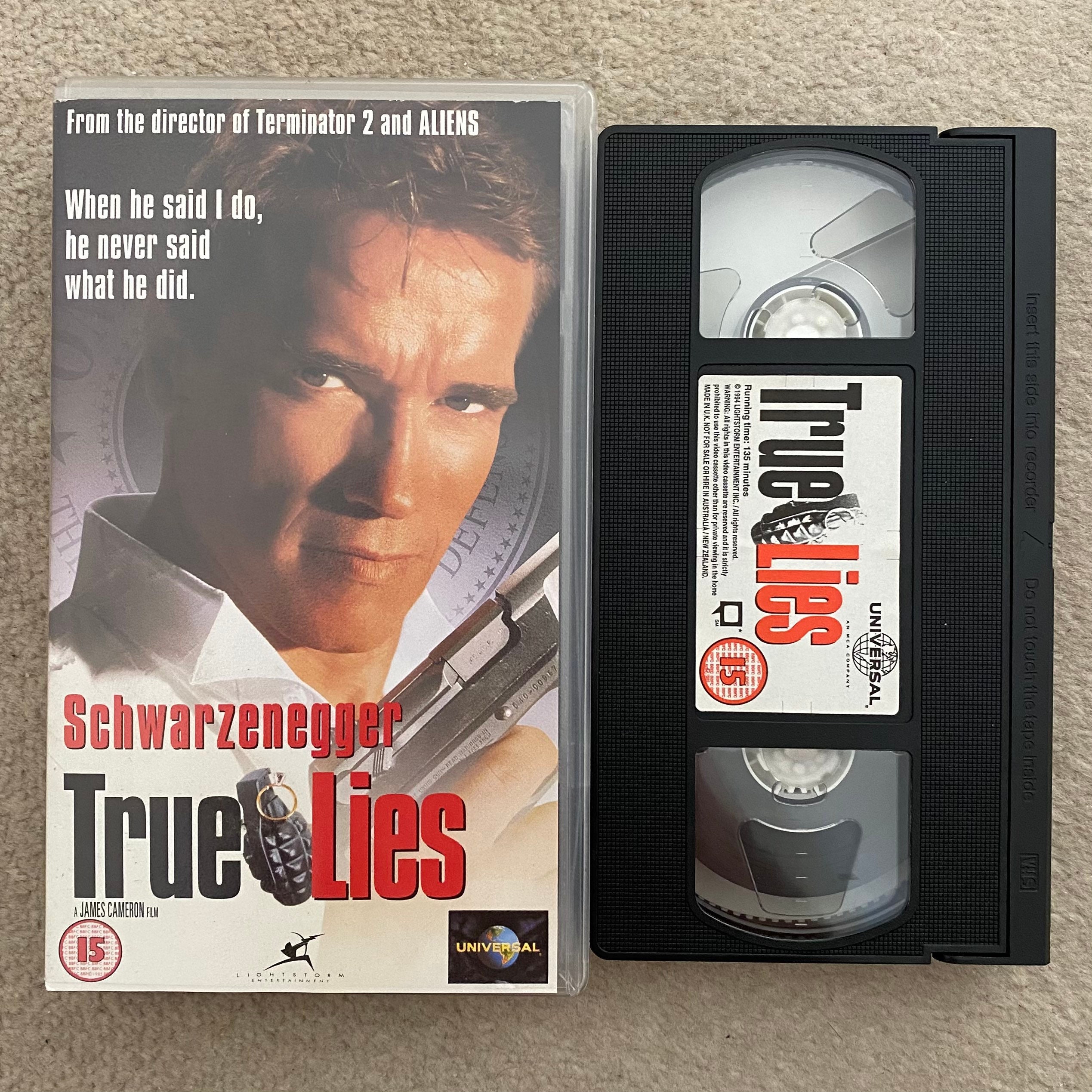 True Lies VHS Video Tape 1994 / Ex Rental / Action Comedy / | Etsy UK