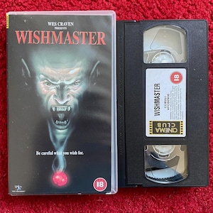 Wishmaster VHS Video (1997) Cc8557 / Horror VHS Video Tape / Horror Video / Vintage VHS / Wes Craven / Robert Englund