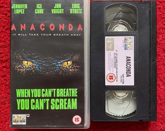 Anaconda VHS Video (1997) Cvr74758 / Horror VHS Video Tape / Horror Video / Vintage VHS / Snake / Ice Cube / Creature Feature