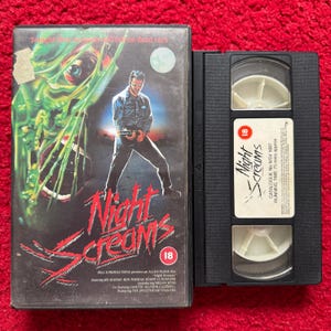 Night Screams Big Box Ex Rental VHS Video (1987) 1087 / Horror Video Tape / Horror Video / Vintage VHS