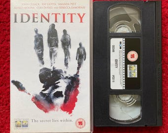 Identity VHS Video (2003) C8223498 / Horror VHS Video Tape / Horror Video / Vintage VHS / John Cusack