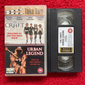 The Craft / Urban Legend VHS Video (1996) Cc8438 / Horror VHS Video Tape / Horror Video / Vintage VHS / Neve Campbell / Witchcraft / Slasher
