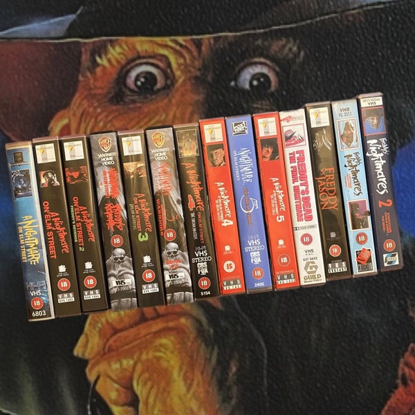 Vidéos d'horreur A Nightmare on Elm Street / Freddy Krueger / Elm Street / Freddys Nightmares / Vidéocassette VHS d'horreur / Vidéo d'horreur