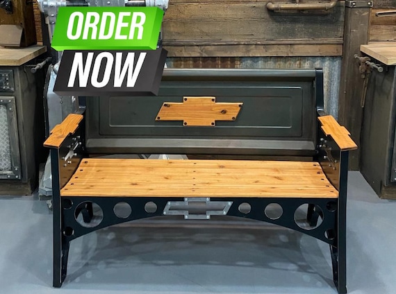 Custom 1954 Tailgate Bench – Personalized Just for You! Industrial