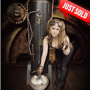 Update: SOLD!! Steampunk Watering Bowl Fill Tank, Own One of Little Reds Most Famous Pieces of Functional Art!!!!