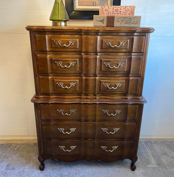 Thomasville Chest of Drawers Provincial Dresser Etsy