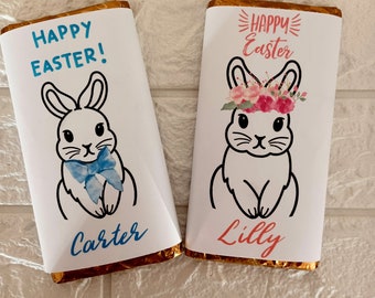 Easter chocolate bar wrappers jpeg file DIY easter gift absolutely gorgeous gift to personalise yourself