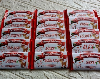 Chocolate bar jpeg file wrapper DIY printable christmas gift idea