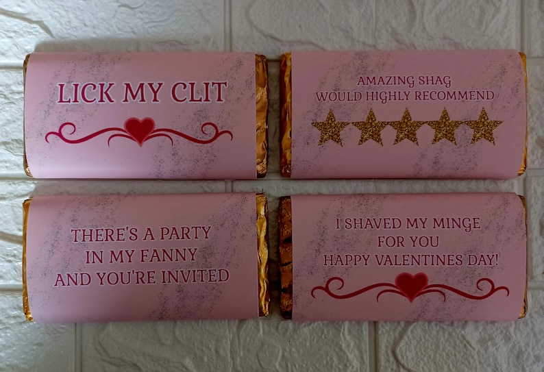Gift Rapper Messages Valentines Printable Jpeg Files Chocolate Bar Wrappers Novilty Gift ...