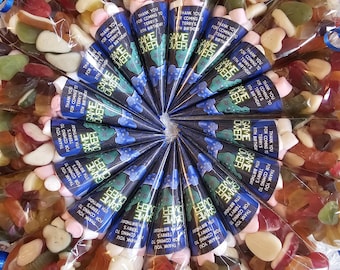 10 x Lazer tag themed sweetcones sweets candy party bag Favours perfect for handing out at party gamer gaming sweets birthday gift