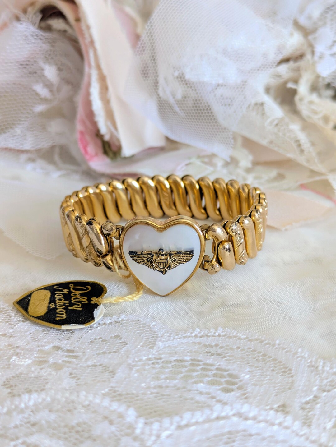 Vintage Sweetheart Bracelet - Etsy