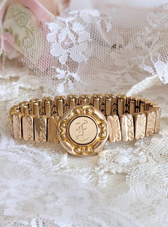 Antique Sweetheart Expansion/ Expandable Bracelet - image 1