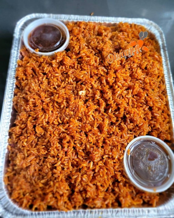 Corned Beef Jollof Rice plate Size Etsy