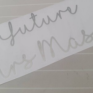 Future Mrs Veil or Clothing Decal Transfer Iron on transfer image 3