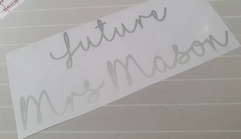 Future Mrs Veil or Clothing Decal Transfer Iron on transfer image 3