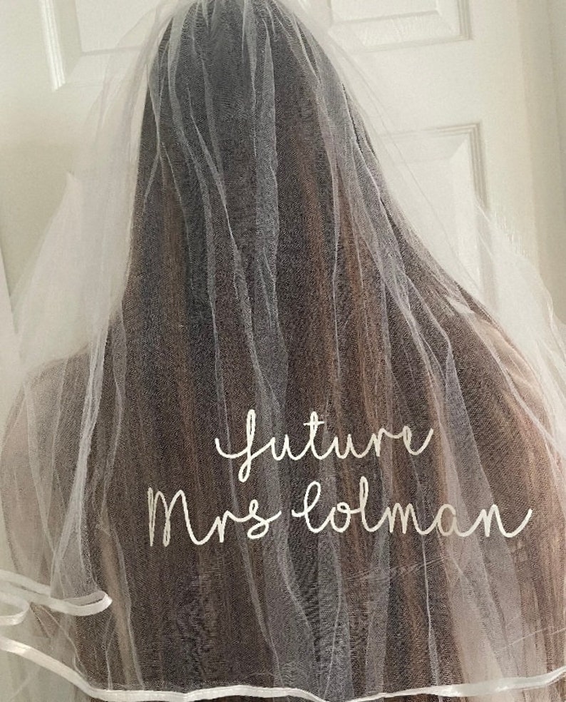 Future Mrs Veil or Clothing Decal Transfer Iron on transfer image 2