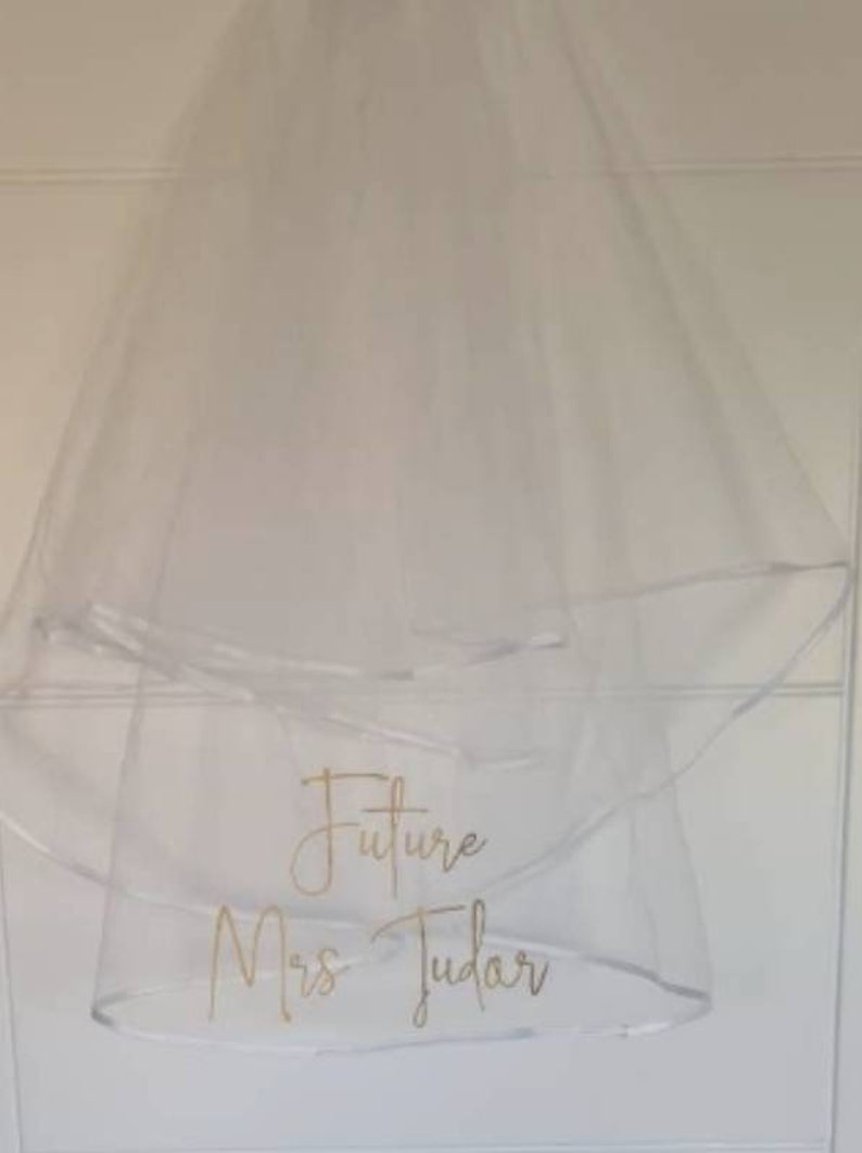 Future Mrs Veil or Clothing Decal Transfer Iron on transfer image 1