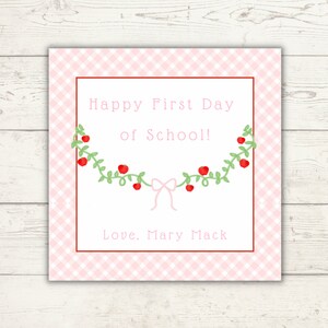 Watercolor Back to School Tag | Teacher Tag | Gift Tag | Printable Back to School Tag for Girls | Printable Git Tags for School