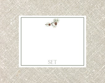 Men's Stationery Set, Note Card, Flat Note Cards for Boys, Fathers Day Gift, Masculine Professional Graduation Thank You Cards