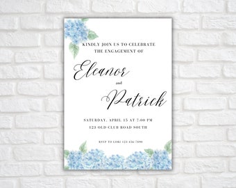 Bridal Luncheon Invitation, Floral Wedding Shower Invite | Printed