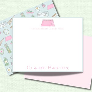 Personalized Camp Stationery Set for Girls | Camp Note Cards | Summer Camp Notecards | Custom Kids Note Cards