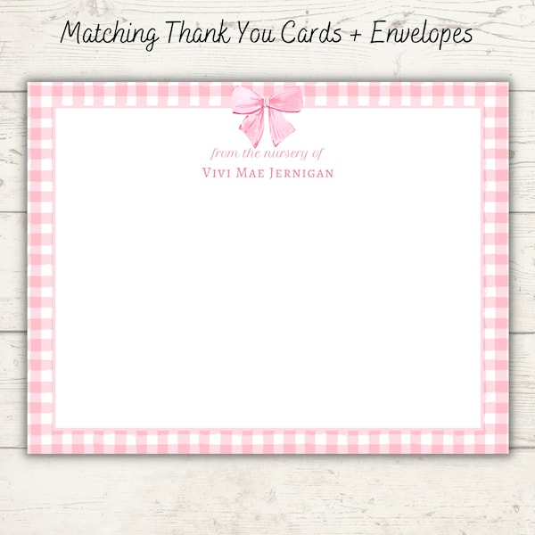 Nursery Thank You Card Etsy