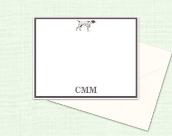 Bird Dog Stationery Set | Pointer | Printed Set of 12