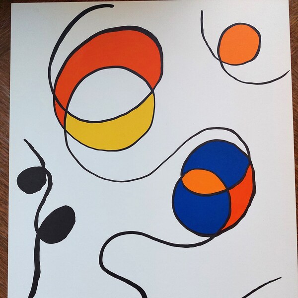 Alexander Calder - Original Lithographie, Maeght editeur, Paris, 1968 // Originaldruck Calder