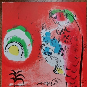 Marc CHAGALL Original lithograph &quot;La Baie des Anges&quot;, 1960 / Original print by Chagall