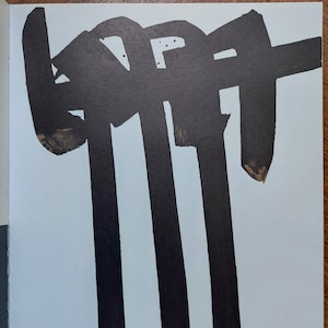 Pierre SOULAGES Original lithograph, 1970 / Original print by Soulages
