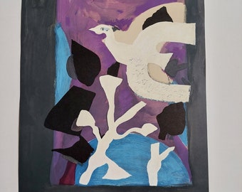 Georges Braque. Original lithographic poster from 1967