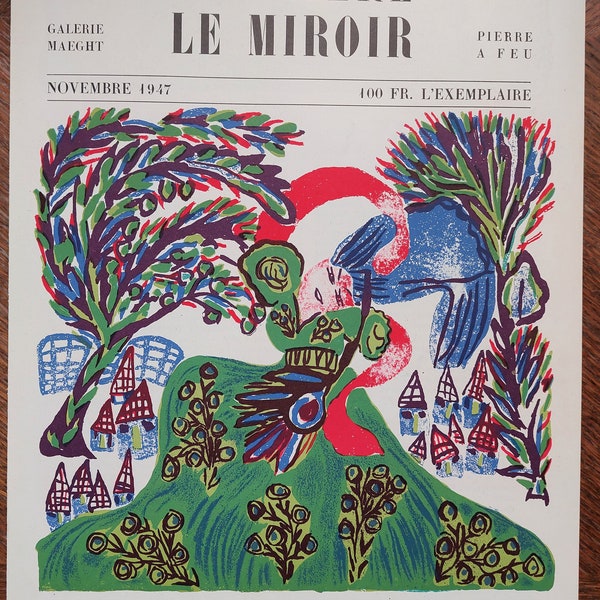 Derriere le miroir No. 6 (DLM), EXPOSITION BAYA  - 1947