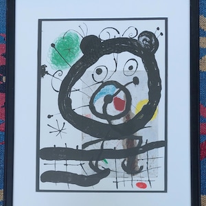 Joan MIRO Original lithograph. Galerie Maeght, Paris, 1965 // Original print by Miró