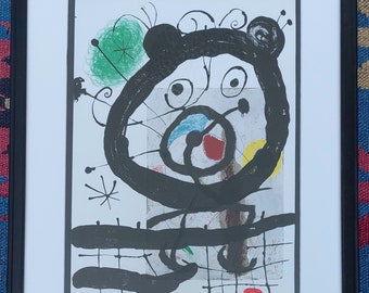 Joan MIRO Original lithograph. Galerie Maeght, Paris, 1965 // Original print by Miró