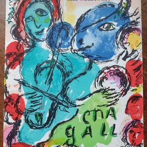 Marc CHAGALL Original lithograph, 1972 / Original print by Chagall