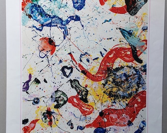 サム・フランシス 1985年 40年前のヴィンテージ展覧会ポスター サム・フランシス 1985年 40年前のヴィンテージ展覧会ポスター