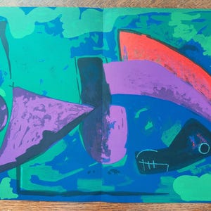 Marino MARINI Original lithograph &quot;Guerrier&quot;, 1968 / Original print by Marini